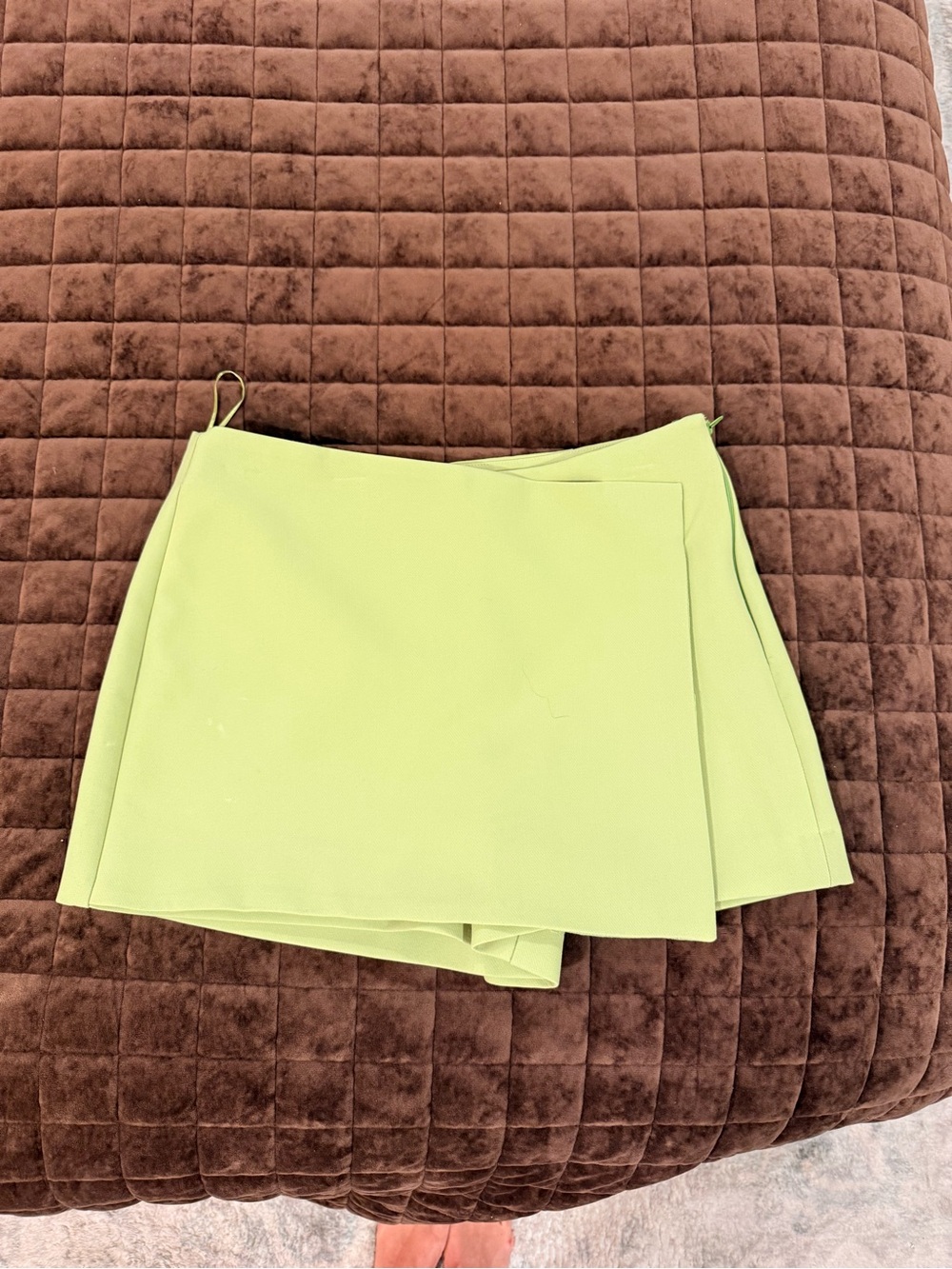 Zara Lime Green Wrap Skort